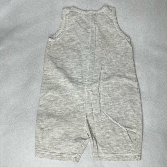 Vintage E.N.U.F. Baby Romper Jumper Cotton Heathered Gray Size 12-18 Months - Picture 3 of 6